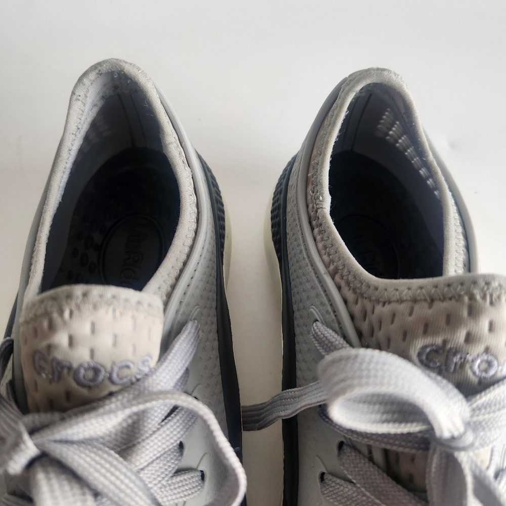 Crocs LiteRide PACER 360 Women's Size 7 Grey Perforated Sneakers Shoes Trainers - Picture 12 of 16